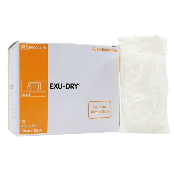 Exu-Dry 5999004120 Dressing With Anti-Shear Layer 4 in. x 6 in. (3 Boxes of 10)