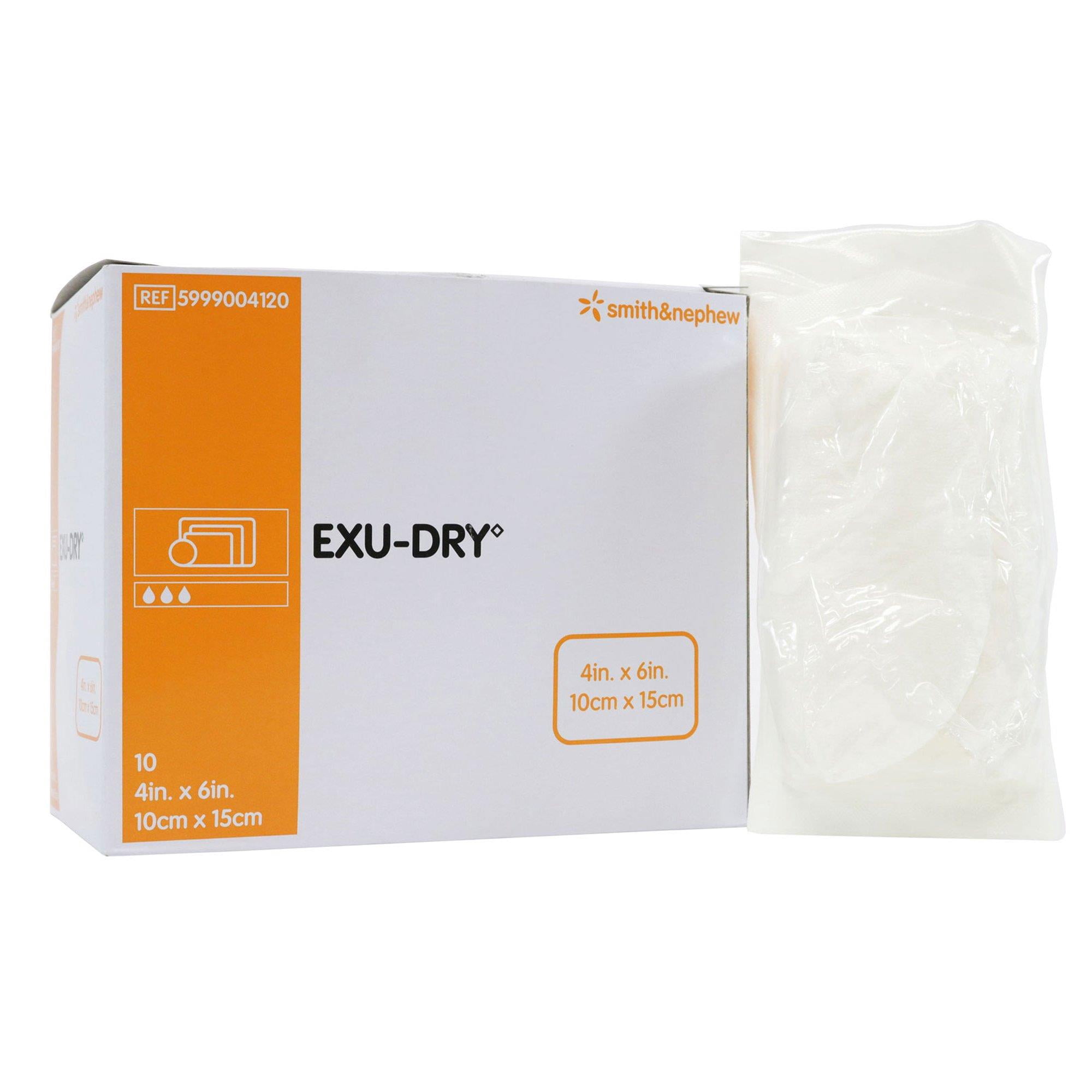 Exu-Dry 5999004120 Dressing With Anti-Shear Layer 4 in. x 6 in. (3 Boxes of 10)