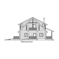 thumbnail image 4 of 001-1021: Log Mountain 3 Bed, 2 Bath Luxury Home Plan, 2328 Sq Ft: Full Blueprints with License to Build by Home Plan Marketplace - Lesuto, 4 of 7