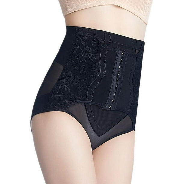 Pantalones de plástico de cintura alta de 9 filas y gran tamaño para el vientre, bragas para la cintura y la cadera, corsé posparto