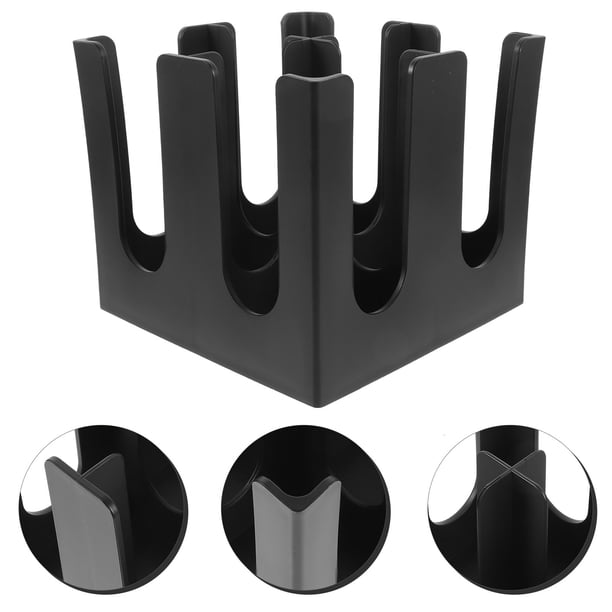 WEUVEB Organizador De Vasos Desechables De Plástico Negro Para Uso Doméstico Y Cafeterías