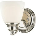 thumbnail image 6 of 5.5 inch 1 Light Polished Chrome Wall Sconce with White Glass Shade, 6 of 7
