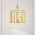 thumbnail image 4 of Hanover Calliope Natural Wood Bead Chandelier in Antique Cream | Hanging Light Fixture for Bedroom, Living Room, Hallway, Entryway, Bar, Kitchen, Nursery | 8 Lights | Hardwired, 4 of 4