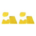 thumbnail image 3 of Transemion 1/2/3/5 3pieces Anti-slid Particles Rug Set Secure And for Slip-free Bathroom Mats For Yellow 2PCS, 3 of 6