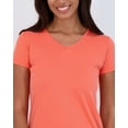 thumbnail image 3 of Real Essentials 5 Pack: Women's Short Sleeve V-Neck Activewear T-Shirt Dry-Fit Wicking Yoga Top (Available in Plus), 3 of 6