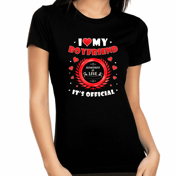 I Love My Boyfriend Shirts I Heart My Boyfriend Shirt Love Shirt Valentines Day Gifts for Her