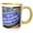 Yellow/White, variant on 3drose, Paris France, Notre Dame Cathedral, 11oz Two-tone Yellow Mug