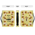 thumbnail image 4 of HELLHERO Sunflower Daisy PU Leather Bible Cover, Portable Protective Carrying Bag for Church Prayer Daily Study, for Men and Women, 4 of 12