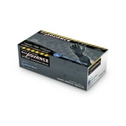 Black Advance Nitrile Examination Powder Free Gloves, Black, 6.3 mil, Heavy Duty, Medical Grade, 1000pcs/case, Case of 10 boxes, 100/box, EXTRA LARGE by Diamond Gloves