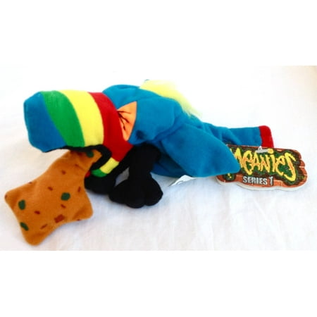 Toy Factory Plush Hurley the Toucan, HURLEY THE PUKIN' TOUCAN * MEANIES * Series 1 Bean Bag Plush Toy From The Idea Factory By Meanies ()