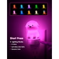 thumbnail image 4 of LED Plug in Night Light for Kids, 3D Cute Puppy Night Light with Dusk to Dawn Sensor, RGB+Soft White 3000K Dog Night Light, Christmas Birthday Gift Nightlight for Kids, Room Decor, 4 of 8