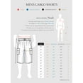 thumbnail image 4 of Ma Croix Pro Club Mens Cotton Twill Cargo Short Pants with Belt 30"-52", 4 of 4