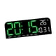 thumbnail image 5 of Reloj digital grande LED con fecha, semana, temperatura, montaje en pared, temporizador enorme, Verde, 5 of 9