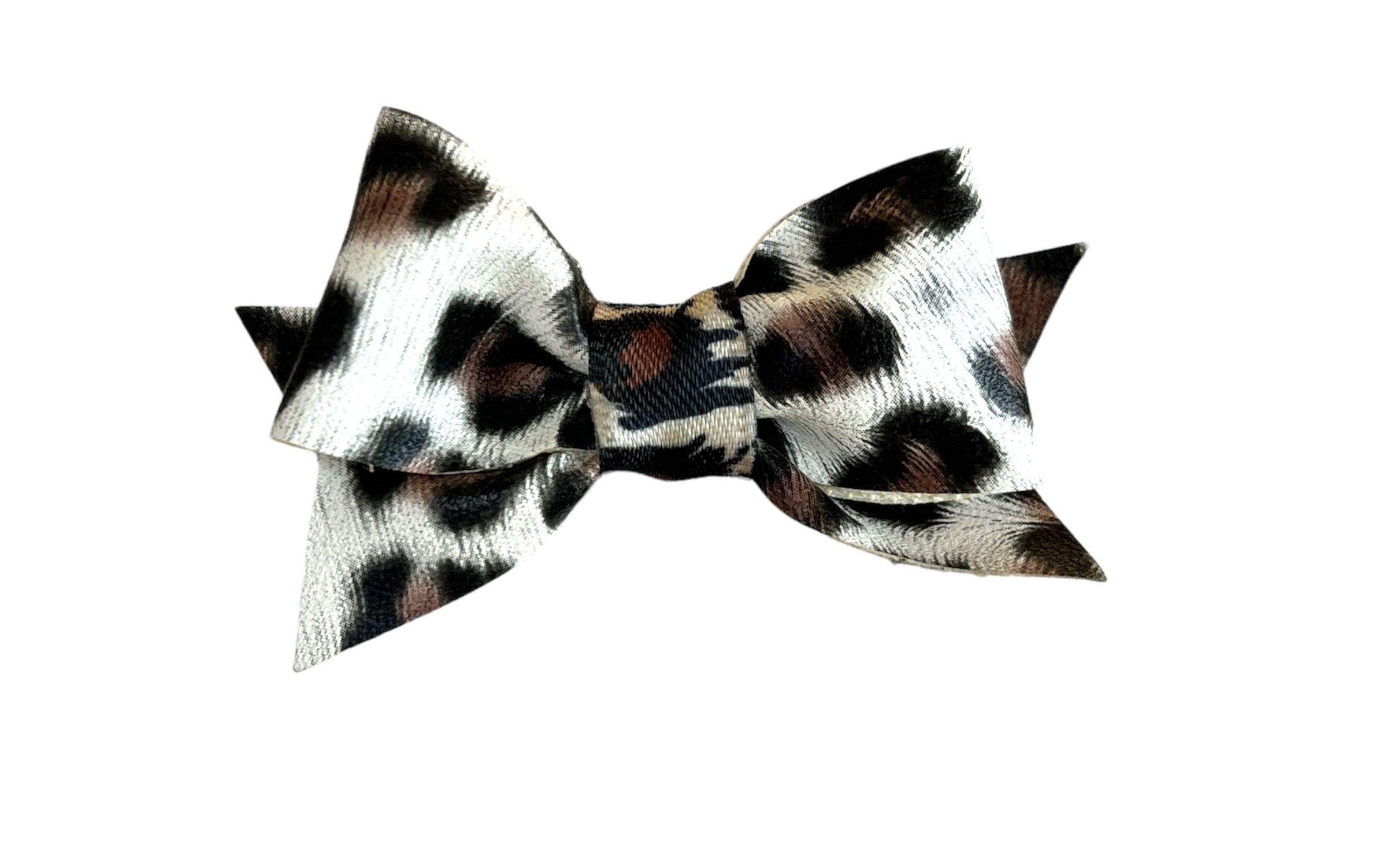 Harness + Collar + Bow for Dogs adjustable Animal Print with flowers Size “S” , Set