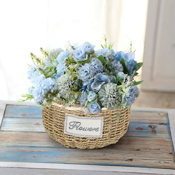 TAKTUK Basket Garden Decor Straw Rope Straw Woven Pineapple Basket Woven Butterfly Orchid Pot Gardening Straw Woven Fleshy Pineapple Pot Home Essentials Clearance Items