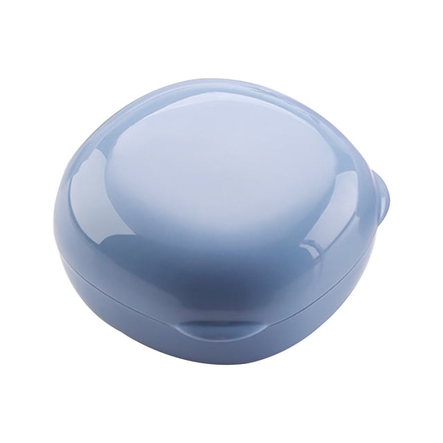 1pc Caja de jabón portátil redonda Soporte de jabón para plato de jabón de lixiviados impermeable para viajes al aire libre