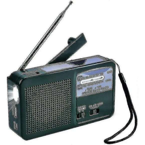 Emergency Radio Station Am/fm Two-wave Radio Manual Charging Led Flashlight Hand-cranking Emergency Charging Radio