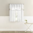 thumbnail image 5 of No. 918 Camille Macrame Lace Trim Sheer Rod Pocket Kitchen Curtains, 52"W x 14"L, 5 of 5