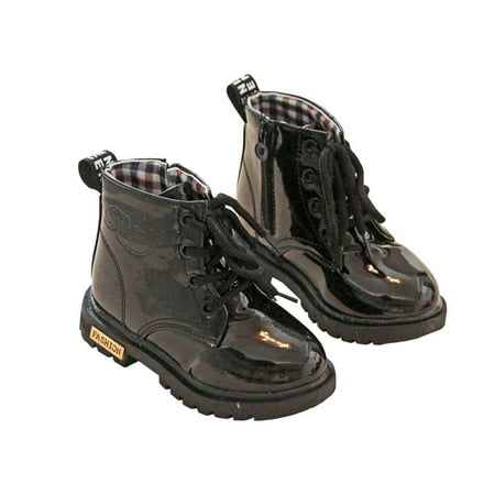 

Tmosphere Kids Children Kindergarten Baby Girls and Boys Velvet High Shoes Sports Snowboots Black 16.5cm