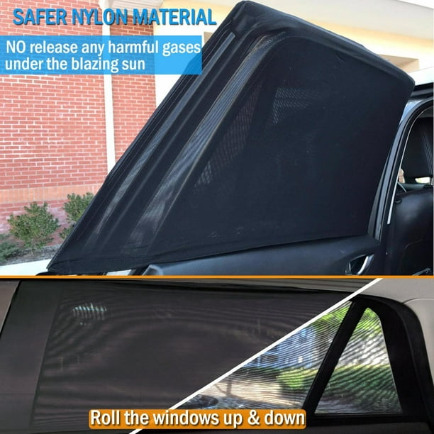 Fenêtre de voiture de l'ombre, filet de protection pare-soleil de voiture  pour le blocage de rayons UV, voiture côté adhésif Windows Parasol avec un  bon collage et de protéger bébé de refroidissement 
