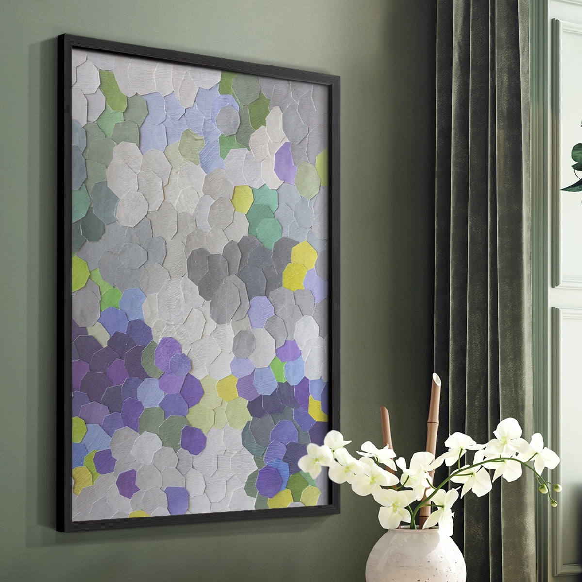 A Garden in Provence in Paper Solid Wood 16 x 20 Framed Print