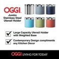 thumbnail image 7 of Oggi Steel Holder Utensil Crock, Jumbo, Olive - 7", 7 of 7