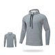 thumbnail image 4 of pstuiky Camisas de invierno de manga larga para hombre, Sudadera con capucha de color liso para hombre, con bolsillo y parte superior cálida para deportes al aire libre, manga larga, informal m, 4 of 5