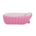 thumbnail image 3 of Bañera inflable,Bañera inflable para bebé,ducha,piscina,lavabo,Bañera de baño portátil de PVC para niños recién nacidos,Bañera inflable portátil de verano para bebés y niños Rosa, 3 of 9