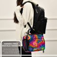 thumbnail image 6 of Insulated Lunch Bag 6L Leak-Proof Lunch Box with Shoulder Strap Multiple Pockets Lunch Tote Colorful Tie-dye with Swirling, 6 of 9