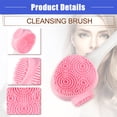 thumbnail image 5 of Vocoste Silicone Facial Cleansing Brush for Face Skincare Pink White 6.30"x1.57", 5 of 7