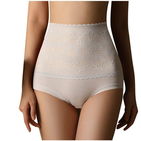 Vblhal Clearance Clothes under $5.00 High Waist Seamless Underwear for Women Sexy Hipster Panties Ladies Stretchy Briefs Full Coverage Cheeky Panty Tangas