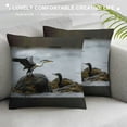 thumbnail image 3 of Orinice Bird Graphic Decorative Cushion Throw Pillow Cover for Home Couch Living Room Bed Sofa 22x22in, 3 of 5