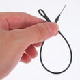 thumbnail image 4 of Phenofice 100pcs Tag Strings for Clothing Tag Rope Black Plastic Fasteners for Apparel, 4 of 7