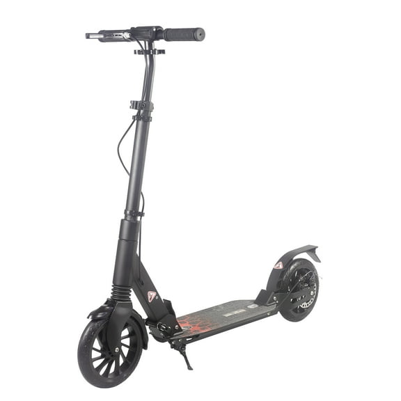 Kick Scooter for Ages 6 ,Kid, Teens & Adults. Max Load 220 LBS. Foldable, Lightweight, 8Inch Big Wheels, 4 Adjustable Levels, Disc Brake