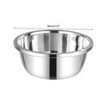 thumbnail image 2 of Stainless Steel Mixing Bowl Set | Heavy Gauge Multi-Functional Basin | Large Soup & Water Bowl | Flat Rim for Whisking, Pouring, Marinating | 6 Sizes 20-30cm | Easy Clean | Serving & Kitchen Prep, 2 of 2