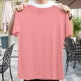 thumbnail image 7 of HAJWOH Womens Summer Tshirt Short Sleeve Shirts Beach Vacation Outfits Oversized Workout Tshirts Crew Neck Casual Clothes L, 7 of 7