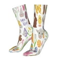 thumbnail image 5 of Bingfone Happy Easter1 Prirnt Women's Men's Fun Pattern and Solid Crew Socks-1 Pair Pack-Cool & Classic Novelty Design Gifts, 5 of 7