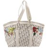 Christian Dior Beige Monogram Trotter Embroidery Tote Bag 862722