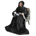 thumbnail image 6 of Tirrinia Microplush Sherpa Throws Blanket with Sleeves for Women and Men 3.88 lb, 72" x 55", 6 of 8