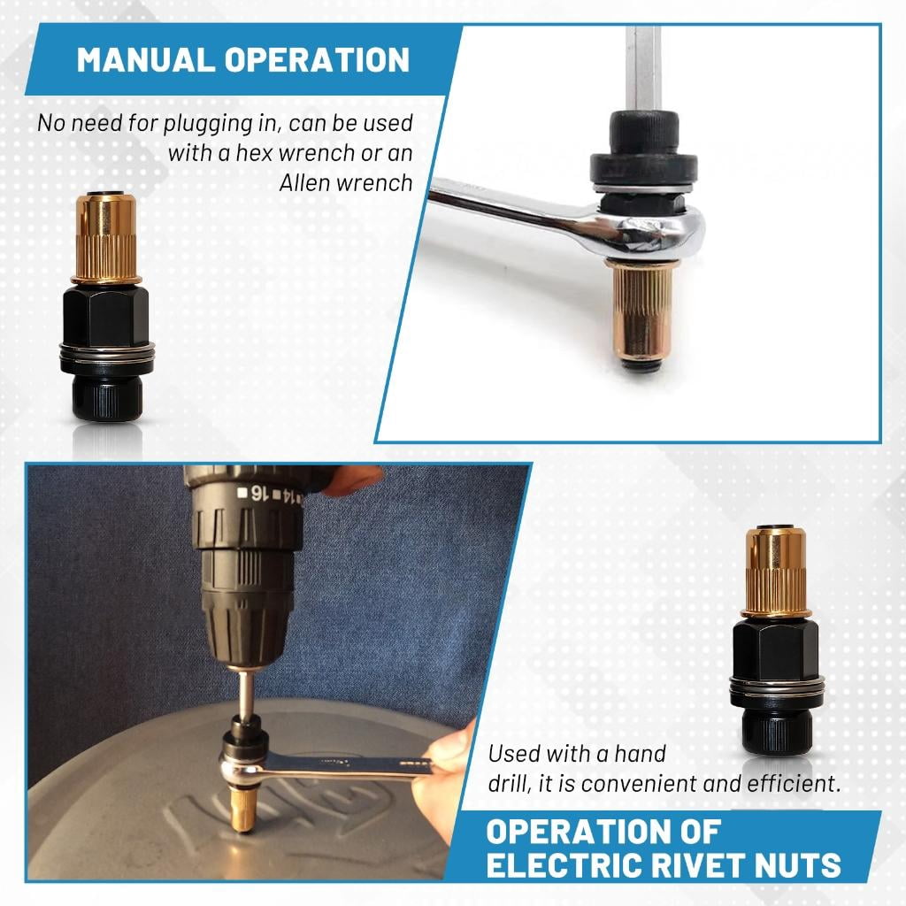 Multipurpose Carbon Steel Rivet Nut Set 66Pcs 3mm To 10mm Fasteners Easy to Use for Secure Assembly In Various Setting