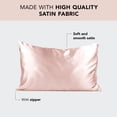 thumbnail image 2 of Funda de almohada de satén Kitsch para cabello y piel, tamaño queen, 50 x 66 cm, 2 of 9