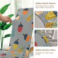 thumbnail image 5 of Yayeee 2 Pack Dining Chair Covers Stretch Parson Chairs Slipcovers Seat Protector, Cute Acorns Pattern, 5 of 6