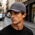 thumbnail image 2 of XIAOCHA Solid Baseball Cap for Men Adjustable Outdoor Farm Dad Hat Snapback Hat,Grey, 2 of 7
