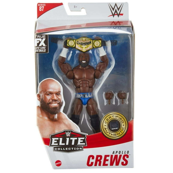WWE Wrestling Series 87 Apollo Crews Action Figure (Regular Blue Gear)