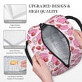 thumbnail image 3 of Yiaed Strawberry Popsicle Print Lunch Bag Adult Insulated Lunch Box, Leakproof Cooler Food Lunch Containers Reusable High Capacity Lunch Tote Bags-One Size, 3 of 6