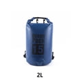 thumbnail image 3 of Waterproof Bags Multifunctional Outdoor Backpack Large-Capacity Equipment Foldable Kayak Rafting Bag Pool Beach Sports Dark Blue 2L Single Shoulder, 3 of 10