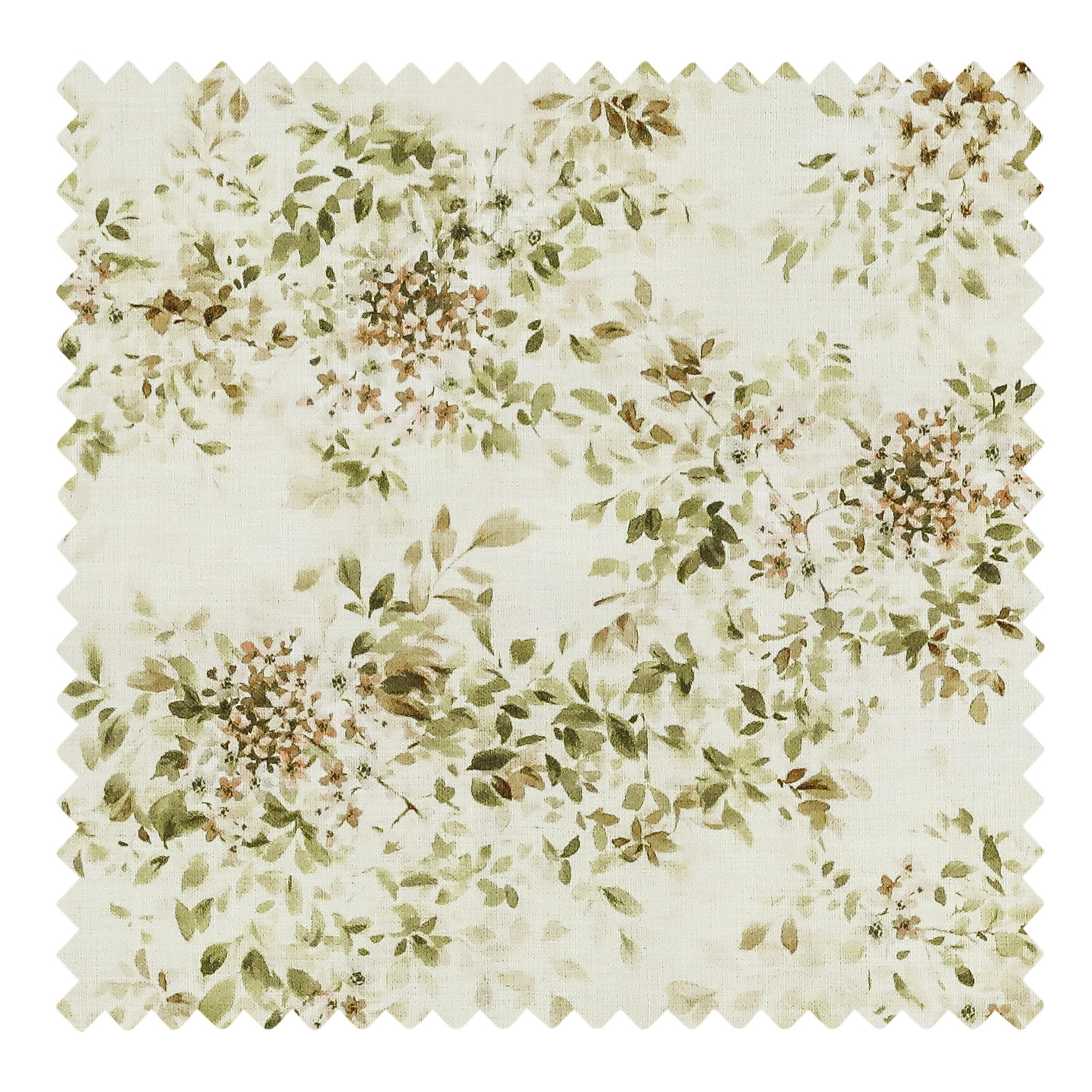 TWOPAGES 52"x84" Linen Blend Curtain Country Floral Light Filtering Pinch Pleat Drape for Door Window, 1 Panel, Prosperity