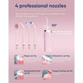 thumbnail image 3 of MySmile LP211 Cordless Advanced Water Flossers for Teeth, 8 Jet Tips - Pink, 3 of 6