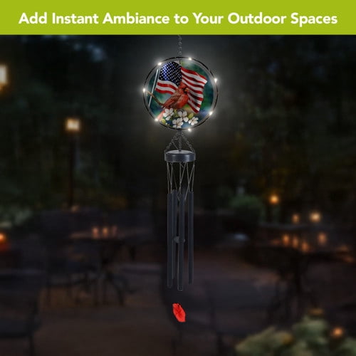 Briarwood Lane American Cardinal Illuminated Wind Chime