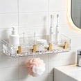 thumbnail image 5 of No Drill Wall Mounted Bathroom Rack, Multi Layer Storage Organizer, Rustproof Sundry Shelf, Space Saving Accessory for Shower Room Toilet Home Bathroom Tidying, 5 of 9